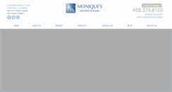 Desktop Screenshot of moniquesdraperies.com